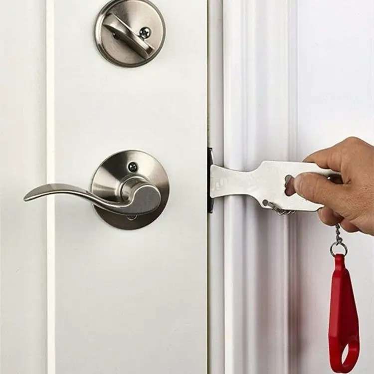 Portable Door Lock with Increased Security, MultiColor