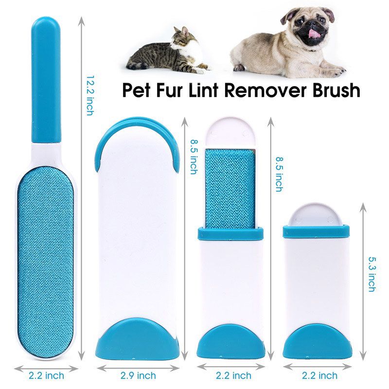 2 Pack Fur Remover Brush - Self-Cleaning, MultiColor