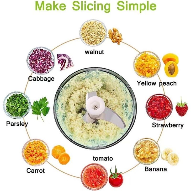 Onion Chopper 500 ml Manual Kitchen Helper, White
