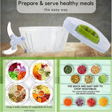 Onion Chopper 500 ml Manual Kitchen Helper, White - Close-Up Angle