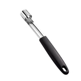 Stainless Steel Apple Corer, Silver - Easy and Efficient Core Removal - Top-Down View