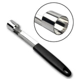 Stainless Steel Apple Corer, Silver - Easy and Efficient Core Removal - 45-Degree Angle
