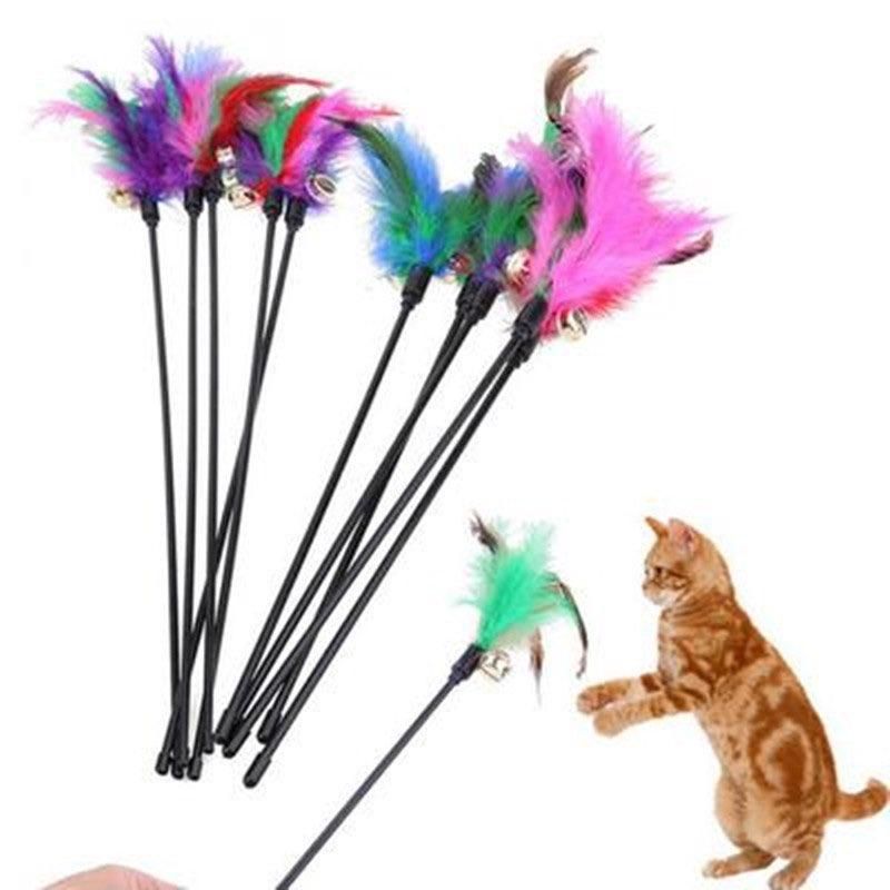 Cat Toy with Feathers and Bell