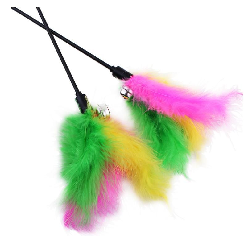 Cat Toy with Feathers and Bell