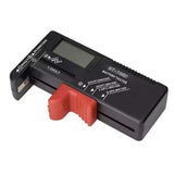 Battery tester with LCD display, black - Rear View