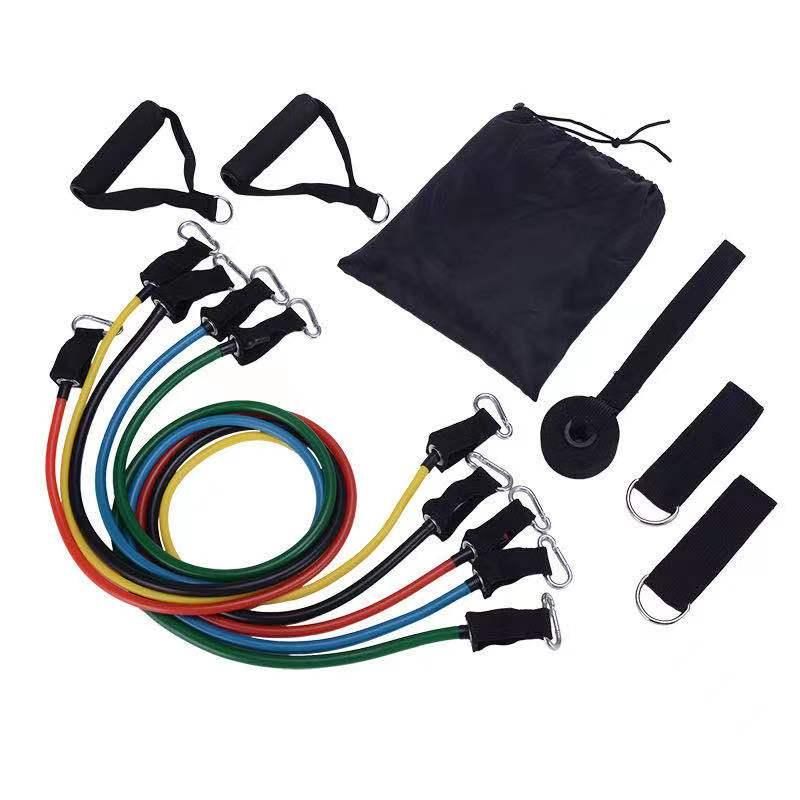 11-Piece Resistance Bands Set for Yoga and Rehab, MultiColor
