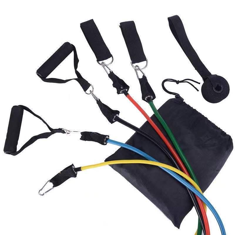11-Piece Resistance Bands Set for Yoga and Rehab, MultiColor