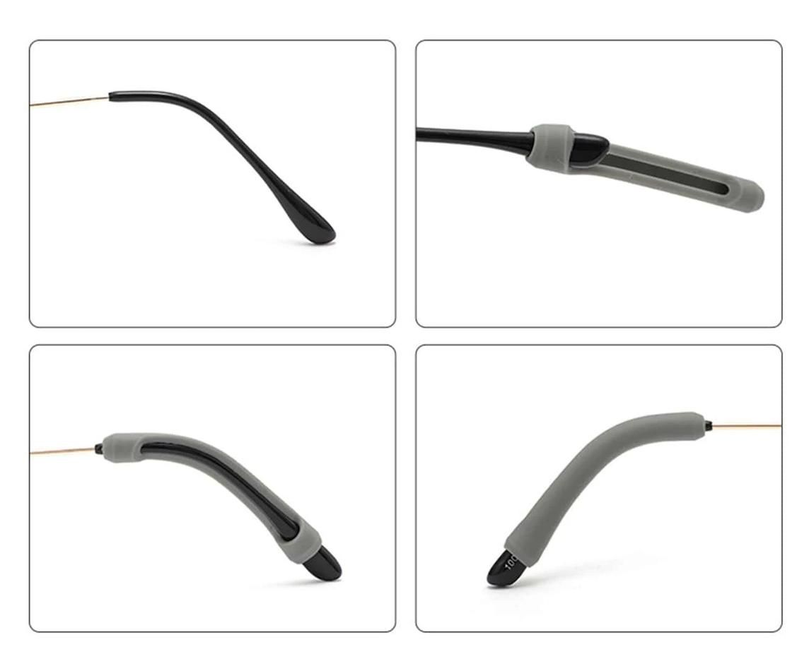 4 Pcs Anti-Slip Silicone Nose Pads for Glasses, Wear-Resistant