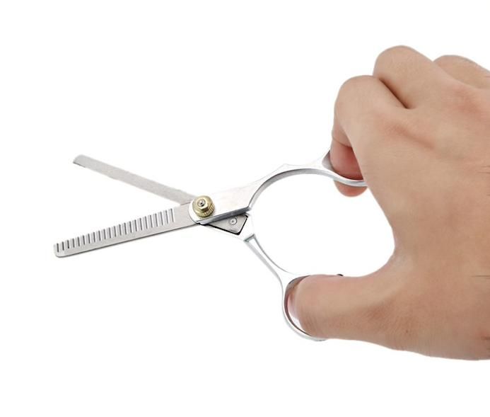 Hairdressing scissors stainless steel thinning scissors, silver