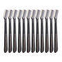 12 pcs Eyebrow Knives, Black