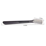 12 pcs Eyebrow Knives, Black