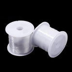 100m Elastic Thread for Jewelry Making, 0.8mm Large Roll Transparent