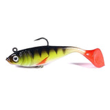 3-Pack Fishing Jigs for Pike and Perch, 10cm, MultiColor - Side View