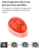 Red Egg Timer, perfect results every time - Top-Down View