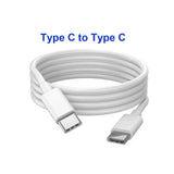 2-PACK USB-C to USB-C Fast Charging Cable, 2m, White