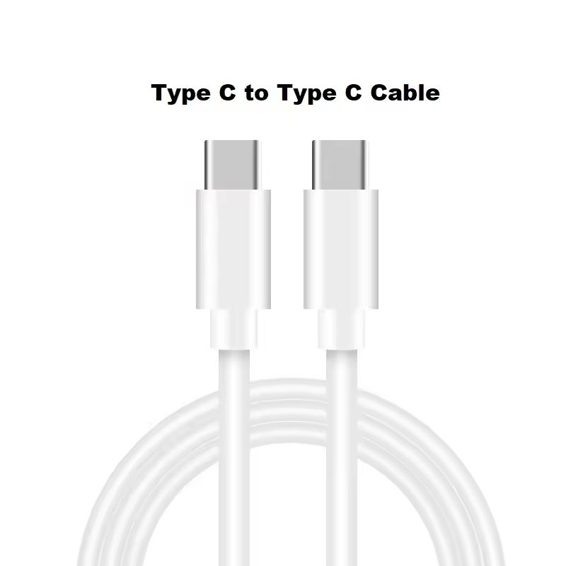 2-PACK USB-C to USB-C Fast Charging Cable, 2m, White