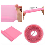5 pcs Resistance Band, TPE Yoga Exercise Band for Rehab, Pink, One Size