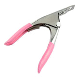 Pink nail scissors and tipping pliers