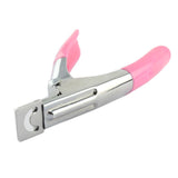 Pink nail scissors and tipping pliers