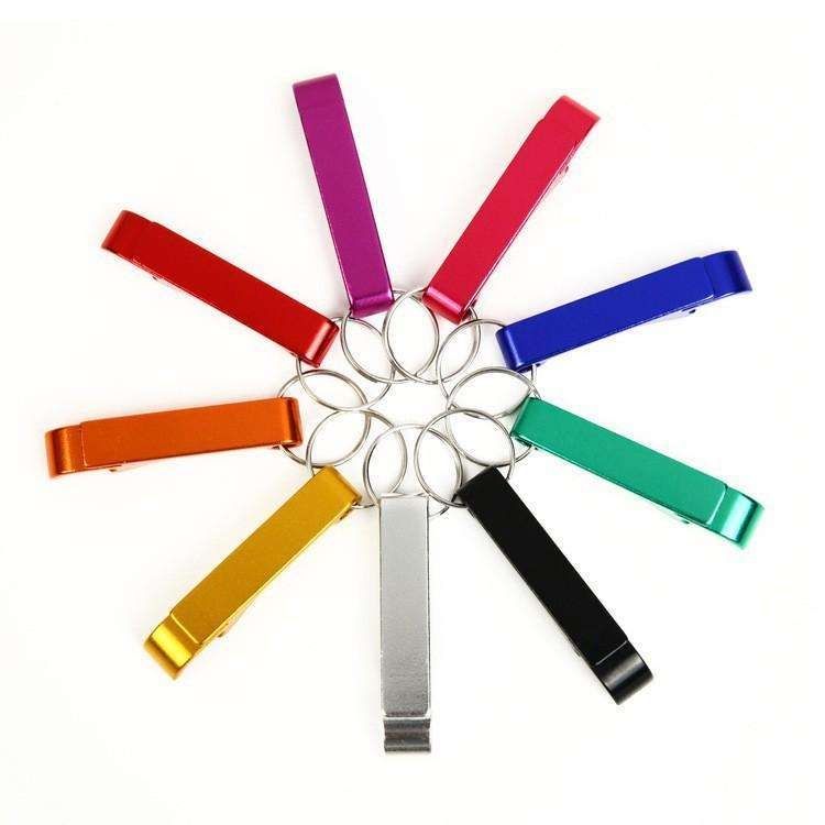 5-Pack Multi-Color Bottle Opener Cap Opener Can Opener Keychain
