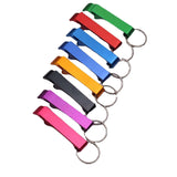 5-Pack Multi-Color Bottle Opener Cap Opener Can Opener Keychain - Top-Down View