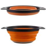 Collapsible Silicone Colander, Space Saving Kitchen Strainer, MultiColor, Practical for Dishwashing & Cooking