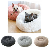 Fluffy Dog Bed Cat Bed 60cm, Light Grey