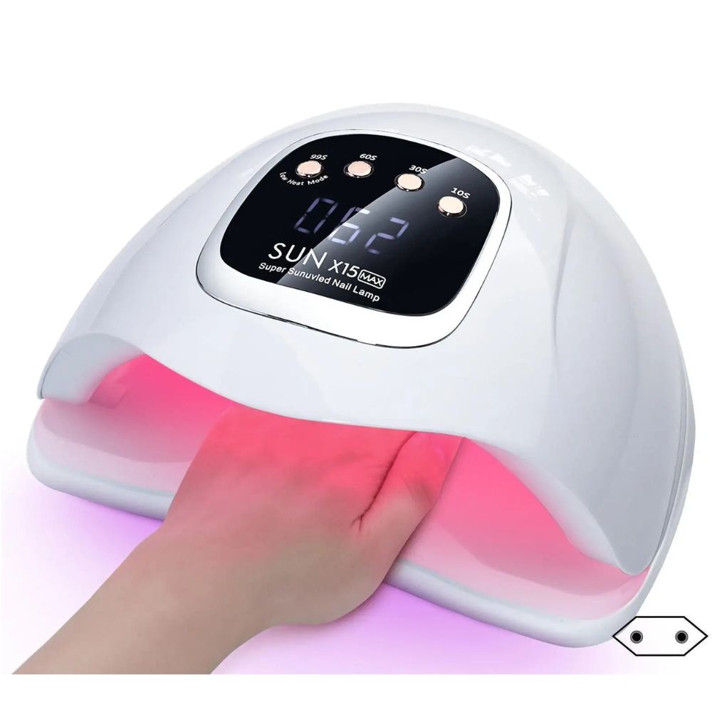 LED UV lamp with timer, white