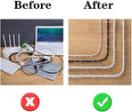 20-pack Cable Holder Self-Adhesive Cable Clips, Large Transparent