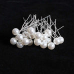 20 Pcs Wedding Hairpins with Pearls in White