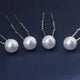 20 Pcs Wedding Hairpins with Pearls in White