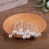 20 Pcs Wedding Hairpins with Pearls in White - Extra Image