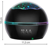 Galaxy Lamp Star Projector with Underwater Effect for Magical Atmosphere, Black