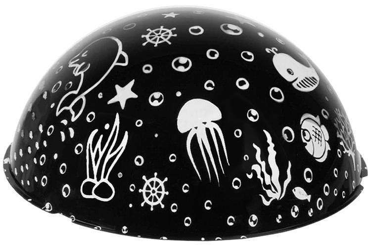 Galaxy Lamp Star Projector with Underwater Effect for Magical Atmosphere, Black