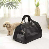 Pet Carrier Transport Bag, Black - Safe and Comfortable for Pets