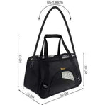 Pet Carrier Transport Bag, Black - Safe and Comfortable for Pets