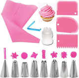 14-Piece Purple Tulle Set, Liquor Bag Tweezers Dough Scraper