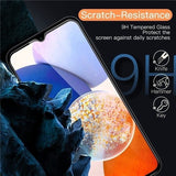 2pcs Tempered Glass Screen Protector for Samsung Galaxy A52S, Transparent - Side View