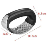 Black Steel Garlic Press