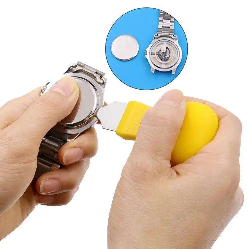 Watch Battery Replacement Tool, Case Opener, Yellow