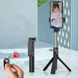 Bluetooth Mobile Stand P20S with Remote Control, Extendable, Compatible with iPhone Samsung - Top-Down View