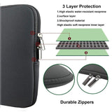14-inch Computer Case Black, Fits MacBook Pro and Air - Side View