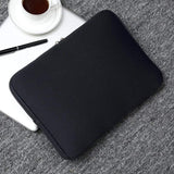 14-inch Computer Case Black, Fits MacBook Pro and Air - Top-Down View
