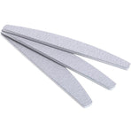 5-pack Nail File Half Moon Zebra, 100/100, Grey