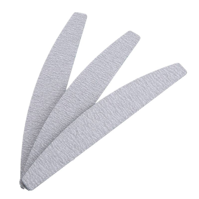 5-pack Nail File Half Moon Zebra, 100/100, Grey