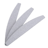 5-pack Nail File Half Moon Zebra, 100/100, Grey