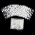 White nail decorations flowers stickers, 10 sheets