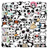 50pcs Graffiti Stickers Waterproof MultiColor Animal Design for Laptop Skate, Compatible with Panda