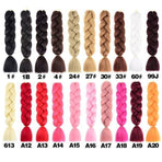 Gradient reggae braids, 6 giant braids, cerise