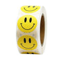 500pcs Emoji Stickers, Yellow Smiley Face